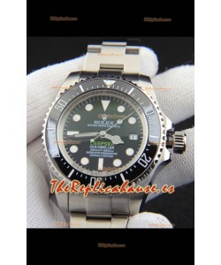 Rolex Sea Dweller Movimiento Japonés Reloj Réplica Dial Negro 44MM