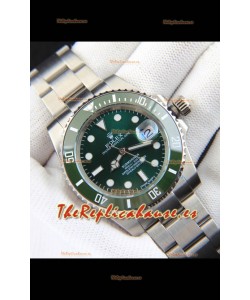 Rolex Submariner Reloj Japanese Reloj Réplica Dial Acero 904L Bisel de Cerámica en Verde