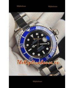 Rolex Submariner Reloj Réplica Japonés Dial Acero 904L Bisel de Cerámica en Azul