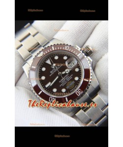 Rolex Submariner Harley-Davidson Reloj Réplica Japonés Dial Marrón Acero 904L