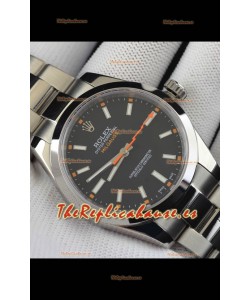 Rolex Milgauss Movimiento Japonés Reloj Réplica en Dial Negro 
