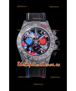 Rolex Daytona DiW Edición Dial Multicolor Caja de Carbono Forjado Réplica a Espejo 1:1