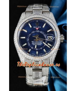 Reloj Rolex Sky-Dweller REF #m336934 con Dial Azul en Caja de Acero Inoxidable 904L - Reloj Super Clone