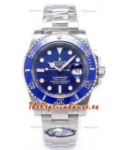 Rolex Submariner Super Clone 40MM Chapado Oro Blanco 116619LB - Reloj Replica Espejo 1:1