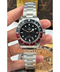 Tudor Black Bay Super Clone Edición GMT Dial Negro Reloj Réplica Suizo