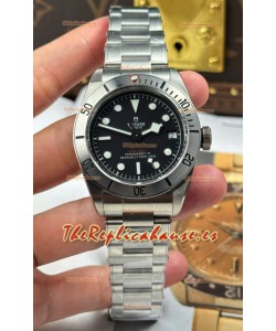 Tudor Black Bay Super Clone Edición Acero Dial Negro Reloj Réplica Suizo