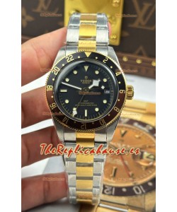 Tudor Black Bay Super Clone GMT Dos Tonos Dial Negro Reloj Réplica Suizo