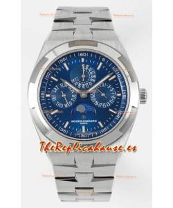 Vacheron Constantin Overseas Calendario Perpetuo Ultra-Fino Dial Azul con Correa Acero