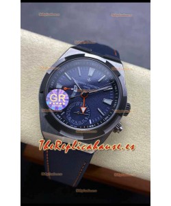 Vacheron Constantin Overseas Dual Time Titanium Reloj Réplica Suizo Espejo 1:1 en Dial Azul