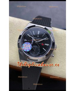 Vacheron Constantin Overseas Dual Time Acero Inoxidable Réplica Suiza Espejo 1:1 Dial Negro