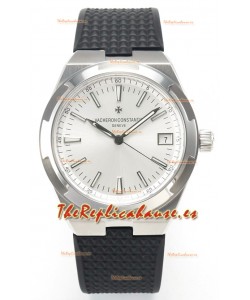 Vacheron Constantin Super Clone Overseas Edition Caja y Dial Acero en Correa de Goma