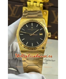 Vacheron Constantin Historiques 222 Super Clone 37MM Oro Amarillo Reloj en Dial Gris 