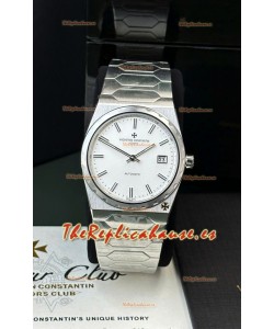 Vacheron Constantin Historiques 222 Super Clone 37MM Caja Acero Reloj en Dial Blanco 