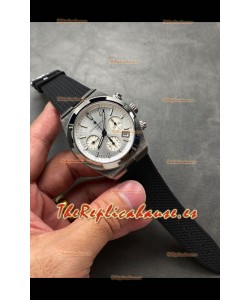 Vacheron Constantin Super Clone Overseas Chronograph Dial Acero Reloj Suizo - Correa de Goma
