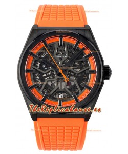 Zenith Defy Classic Skeleton 41MM Negro Ceramic Men's Reloj Réplica Suizo