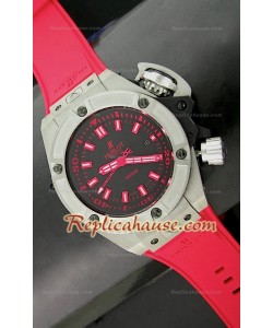 Hublot Big Bang Keng Reloj Suizo Sumergible 4000M en Rojo