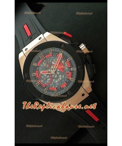 Hublot Keng Power Manchester United Reloj Suizo en Oro Rosa