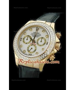 Rolex Daytona Reproducción Reloj Cosmógrafo Suizo con Esfera Blanca