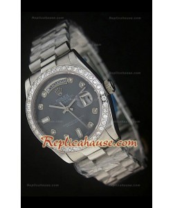 Rolex DayDate Reproducción Reloj Suizo con Esfera Perla 