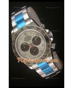 Rolex Daytona Reproducción Reloj Suizo con Esfera de Acero