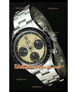 Reloj Rolex Cosmograph Daytona 6265 Vintage Esfera crema bisel de acero