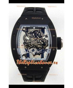 Reloj Richard Mille RM055 MVMNT con volante de inercia variable con bisel interior de cerámica gris, superclone
