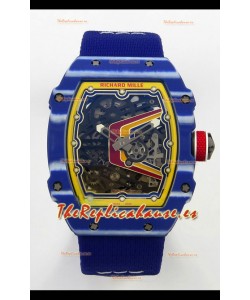 Richard Mille RM67-02 Azul NTPT 37 Gramos Movimiento clon CRMA7
