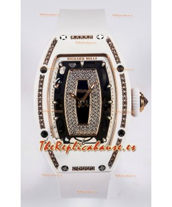 Reloj Richard Mille RM007 automático de cerámica blanca Superclon