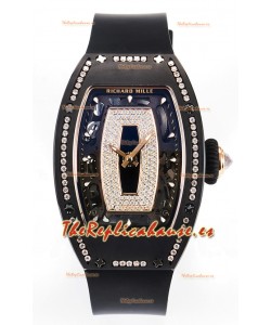 Reloj Richard Mille RM007 automático de cerámica negra Superclon