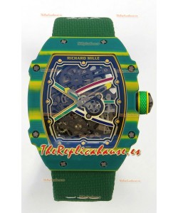 Richard Mille RM67-02 Verde NTPT 37 Gramos Movimiento clon CRMA7