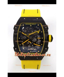 Richard Mille RM67-02 Negro NTPT Correa de Velcro Movimiento clon CRMA7