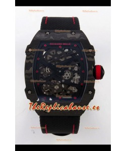 Richard Mille RM67-02 Negro NTPT Correa de Velcro Movimiento clon CRMA7