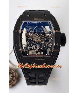 Reloj Richard Mille RM055 MVMNT con volante de inercia variable de cerámica negra con bisel interior negro, superclon