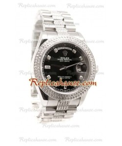 Rolex Réplica Day Date Silver Reloj Suizo