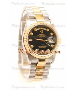 Rolex Réplica Day Date Dos Tonos Reloj Suizo