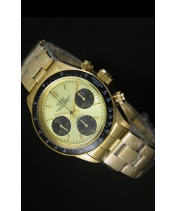 Rolex Daytona 6265 Cosmograph Caja en Oro, Dial Metálico Dorado