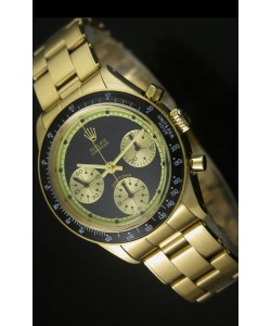 Rolex Daytona 6263 Cosmograph Dial Negro, Caja en Oro