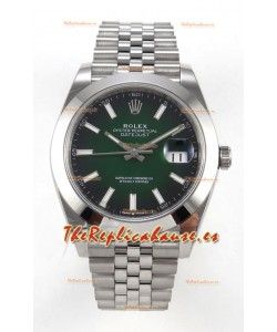 Reloj Rolex Datejust 126234 con esfera verde Jubilee, MVMNT con volante de inercia variable, superclon de 41 mm