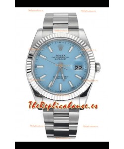 Reloj Rolex Datejust con movimiento Cal.3235, color azul Tiffany, 41 mm, superclon