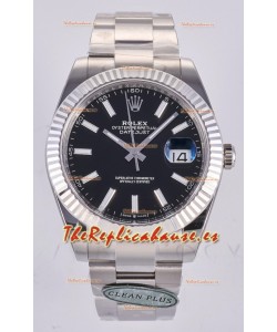 Reloj Datejust Superclon 126334 con esfera negra, 41 mm, MVMNT con volante de inercia variable 3235