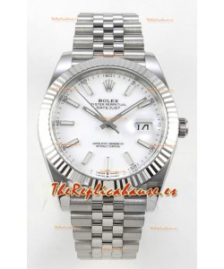 Reloj Datejust Superclon 126334 con esfera blanca, 41 mm, MVMNT con volante de inercia variable 3235