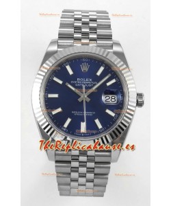 Reloj Datejust Superclon 126334 con esfera azul, 41 mm, MVMNT con volante de inercia variable 3235