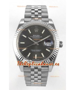 Reloj Datejust Superclon 126334 con esfera gris, 41 mm, MVMNT con volante de inercia variable 3235