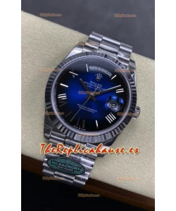 Reloj Rolex Day Date 228236 de acero inoxidable azul degradado, superclon