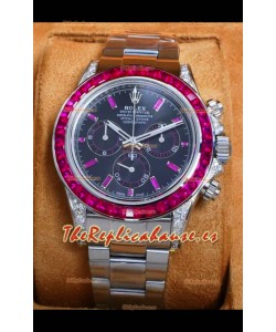 Reloj Rolex Daytona 126599 Superclon de oro blanco con esfera roja