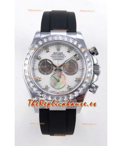 Reloj Rolex Daytona 126539TBR con MVMNT con volante de inercia variable, esfera de perla blanca, superclon