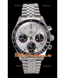 Reloj Rolex Daytona Paul Newman de 37 mm con esfera de acero y cuerda manual, réplica de alta calidad