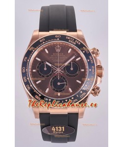 Reloj Rolex Daytona 126515 con esfera marrón, marcadores de bastón y MVMNT con volante de inercia variable, superclon