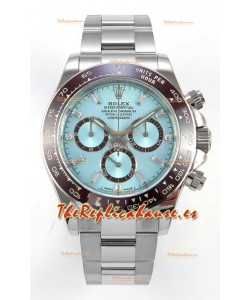 Reloj Rolex Daytona 126506 con marcadores de cristal azul hielo y mecanismo MVMNT con volante de inercia variable, superclon