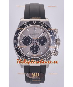 Reloj Rolex Daytona 126509 con esfera plateada, marcadores de bastón y MVMNT con volante de inercia variable, superclon